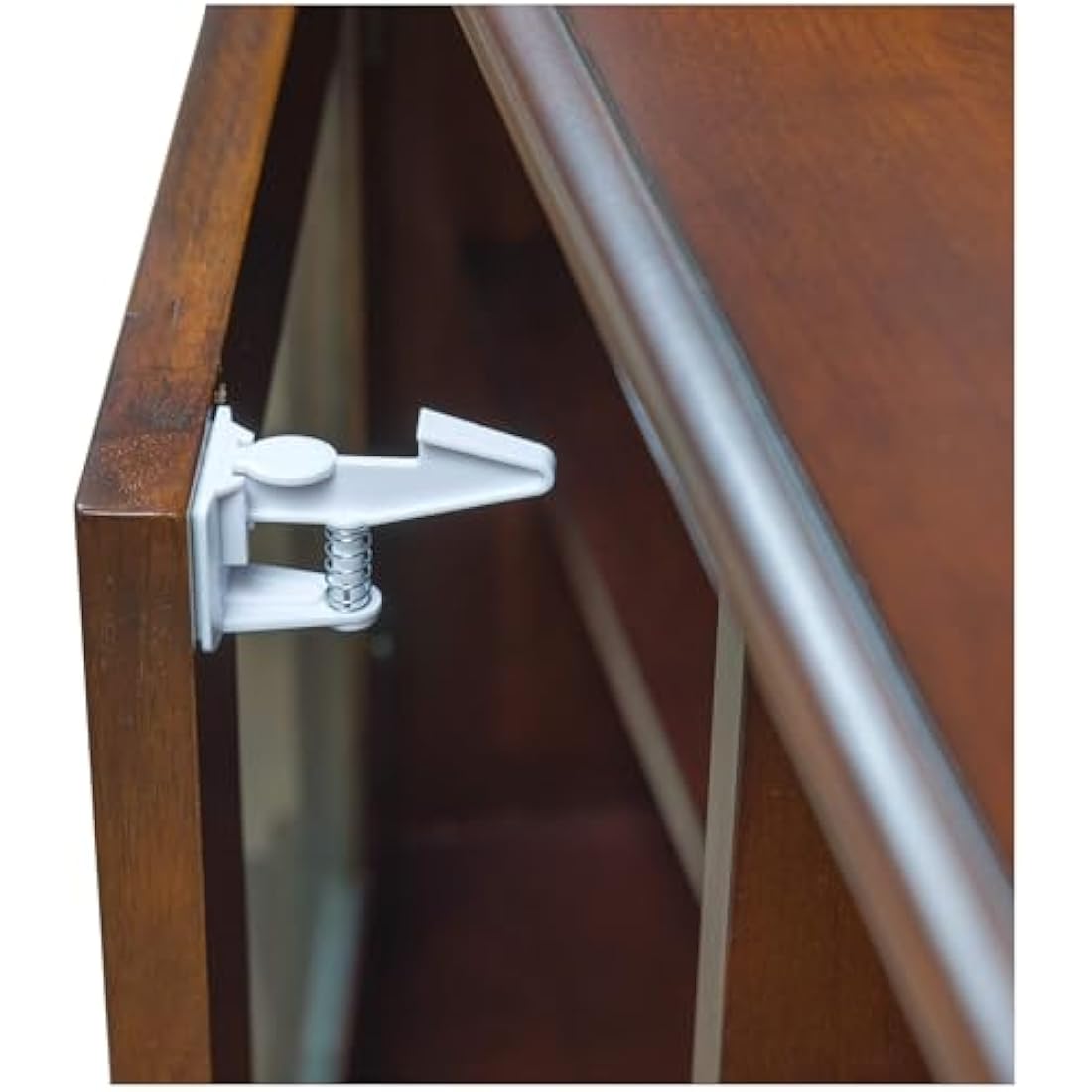 Inaya Cabinet Locks Baby Proofing - Child Proof Drawer Locks - Child Safety Cabinet Latches with 3M Adhesive Easy Installation - No Drilling or Extra Screws (8 Pack)