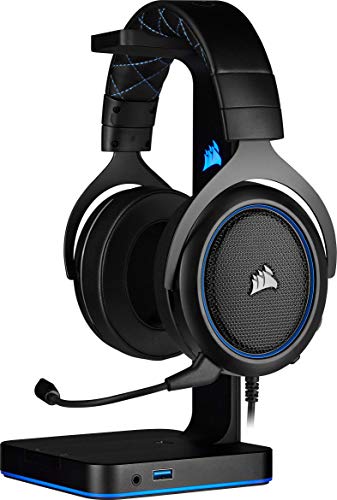 CORSAIR HS55 SURROUND Lightweight Multiplatform Wired Gaming Headset – Dolby 7.1 Surround Sound – iCUE Compatible – PC, Mac, PS5, PS4, Xbox, Nintendo Switch, Mobile – Carbon