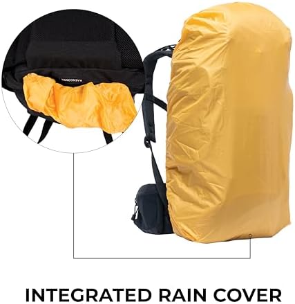 TETON Sports Unisex's Internal Frame Backpack, Onyx, 55L