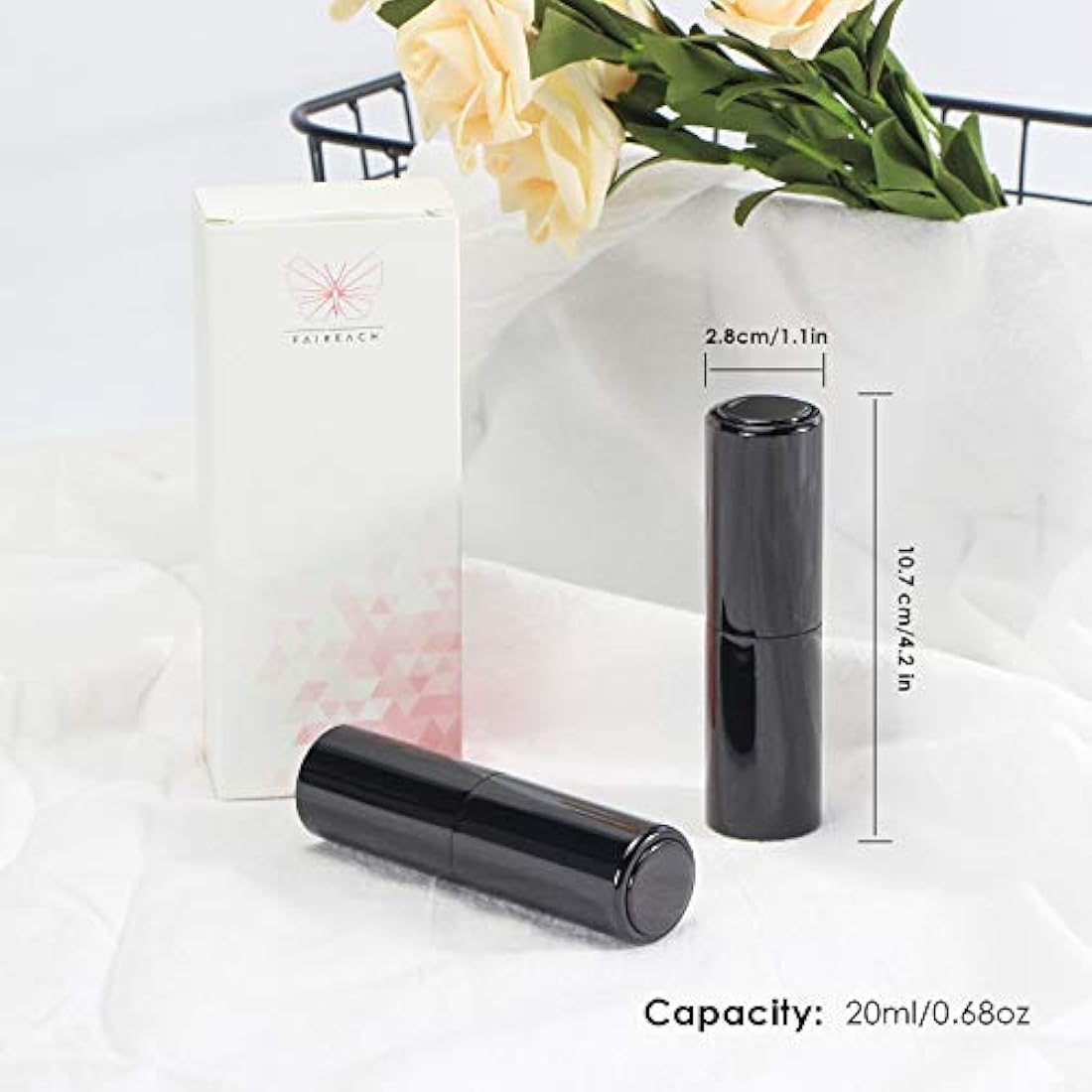 Faireach Perfume Atomiser Refillable 20ML Travel Aftershave Dispenser Spray Bottle Empty Leak Proof