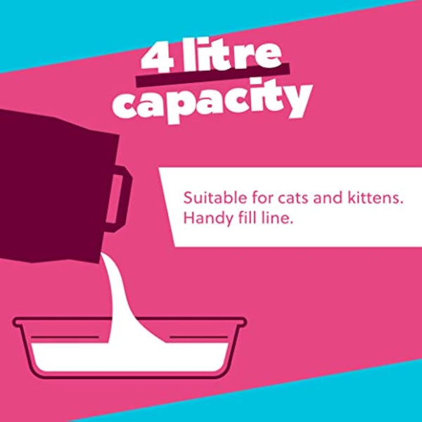 Felight Cat Litter Tray - Easy to Clean and Suitable for Kittens, Non-Slip Base, Made in the UK, Assorted Colours (42cm)