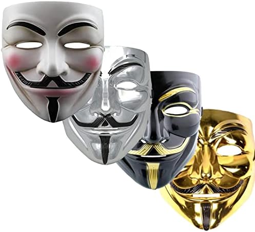 GrassVillage Anonymous Halloween V for Vendetta Mask Set - PARTY, WORLD BOOK WEEK/HALLOWEEN KIT