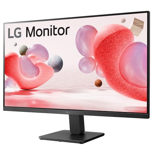 LG Electronics Monitor 27MR400-B, 27 Inch, Full HD 1080p, 100Hz, 5ms GtG, IPS Panel, AMD FreeSync, Smart Energy Saving, Anti-Glare, HDMI, Matte Black