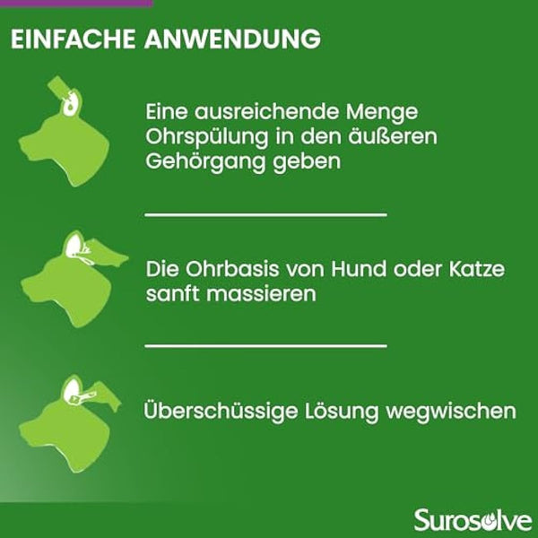 Fidavet Surosolve ear cleaner for dogs and cats 125ml