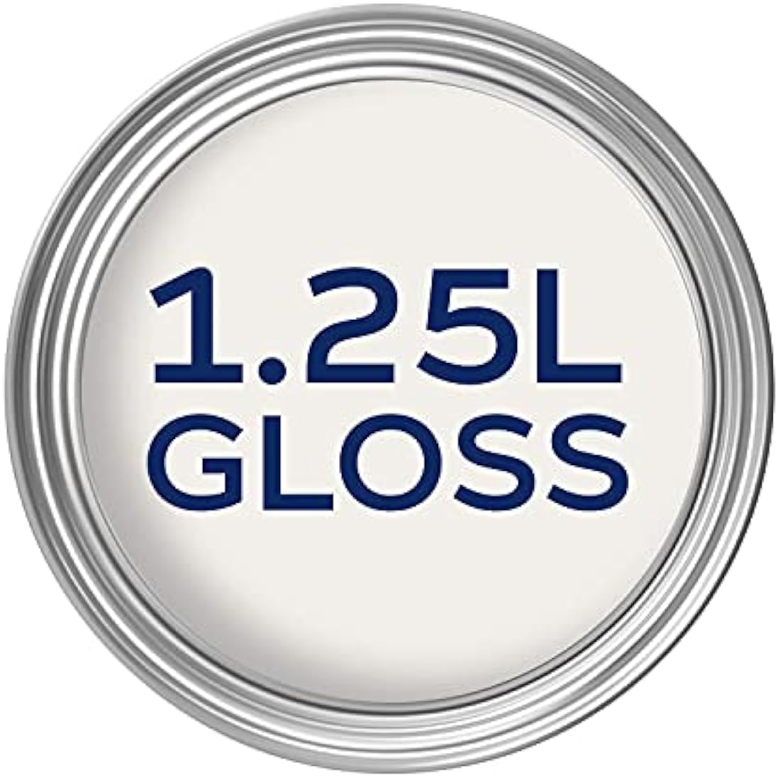 Dulux Non Drip Gloss High Sheen Paint For Wood And Metal - Pure Brilliant White 1.2 5 Litres