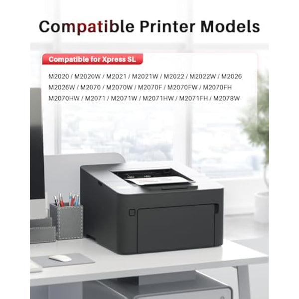 Halloya D111S D111L Compatible Toner Cartridges Replacement for Samsung MLTD111S MLT-D111S for Xpress M2026 M2026W M2020 M2020W M2022 M2022W M2021 M2021W M2078W M2070 M2070W M2070FW (Black, 4 Pack)