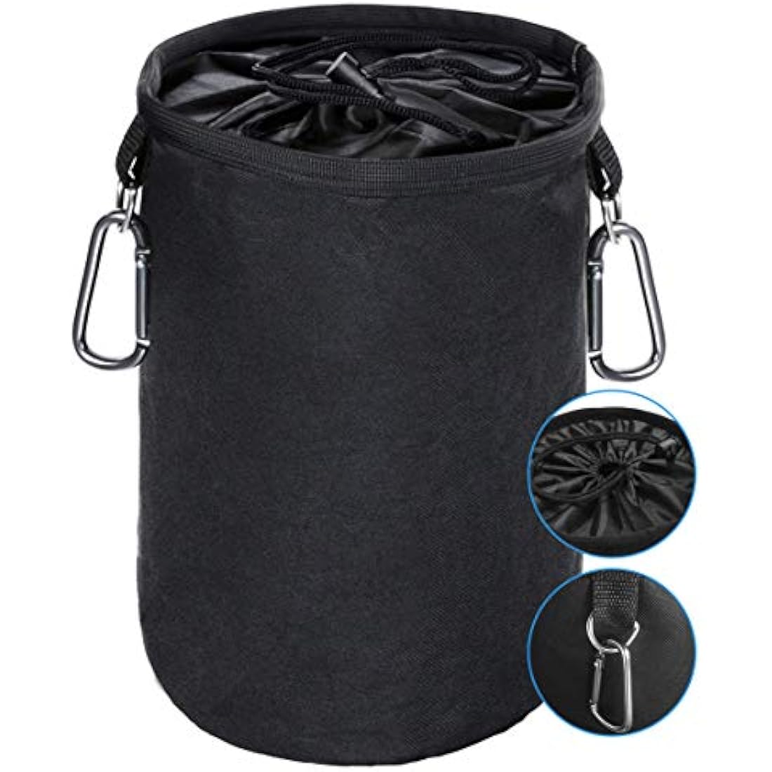 XCOZU Large Peg Bag, Clothes Peg Bags Waterproof with 2 Hanger Clips Keeps Pegs Clean and Dry for Indoor Outdoor Pegs Organizer Storage Use
