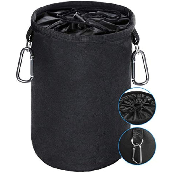 XCOZU Large Peg Bag, Clothes Peg Bags Waterproof with 2 Hanger Clips Keeps Pegs Clean and Dry for Indoor Outdoor Pegs Organizer Storage Use