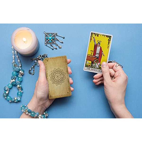 IXIGER Tarot Cards Deck,78 Tarot Cards Deck with Guidebook Set for Beginners and Experts,Classic Tarot Card Set,Durable Tarot Cards, Standard Size 4.75" x 2.76",Future Telling Game.