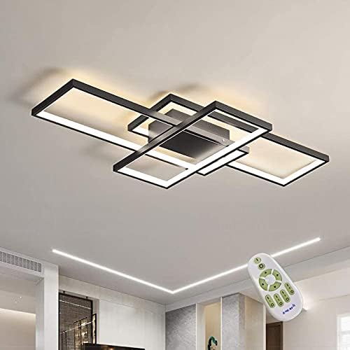Diossad Modern LED Ceiling Lamp, Dimmable LED Ceiling Lights 2700K-6500K Flush Mount Chandelier for Bedroom, Living Room, Kitchen, Hallway, Office