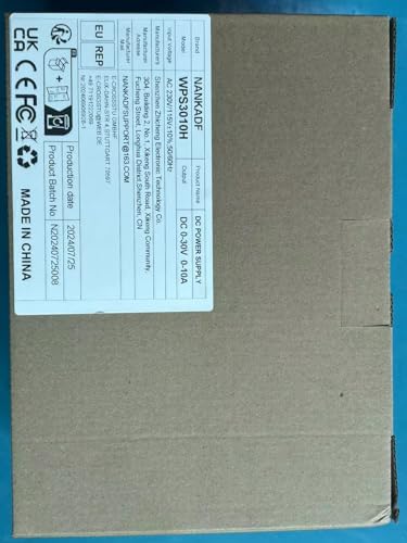 DC power supply (0-30V,0-10A) adjustable, switching power supplies, mini high precision 4-digit display with USB fast charging interface, variable lab bench power supply, output button/encoder knob