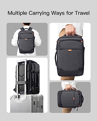 Inateck 20-46.2L Expandable Travel Backpack Cabin Rucksack Large Hand Luggage for Airplane Travel