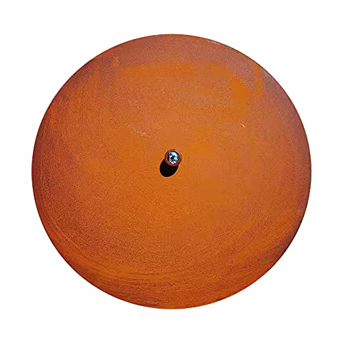 K?hko Design Lid with Ball Handle with Rust Patina Colour for all Fire Bowl ? 80.5 cm