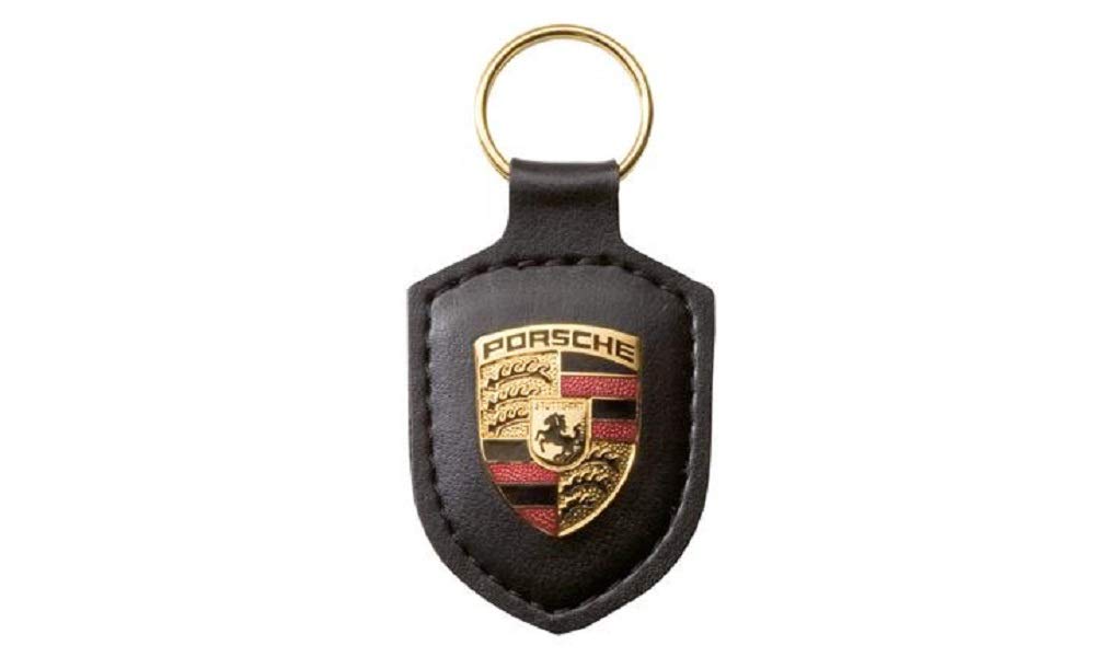 Porsche Genuine Key Chain Ring Vehicle Keys Crest Keyfob