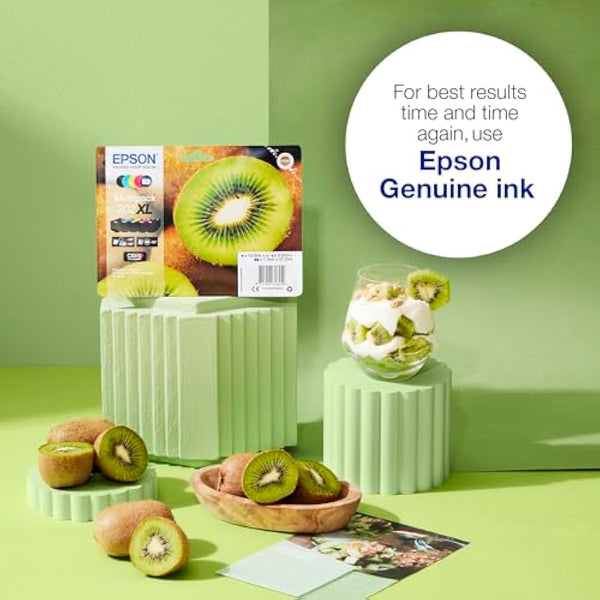 Epson 202 Kiwi Genuine Multipack, 5-colours Ink Cartridges, Claria Premium Ink, Black/Yellow/Magenta/Cyan, Standard Capacity