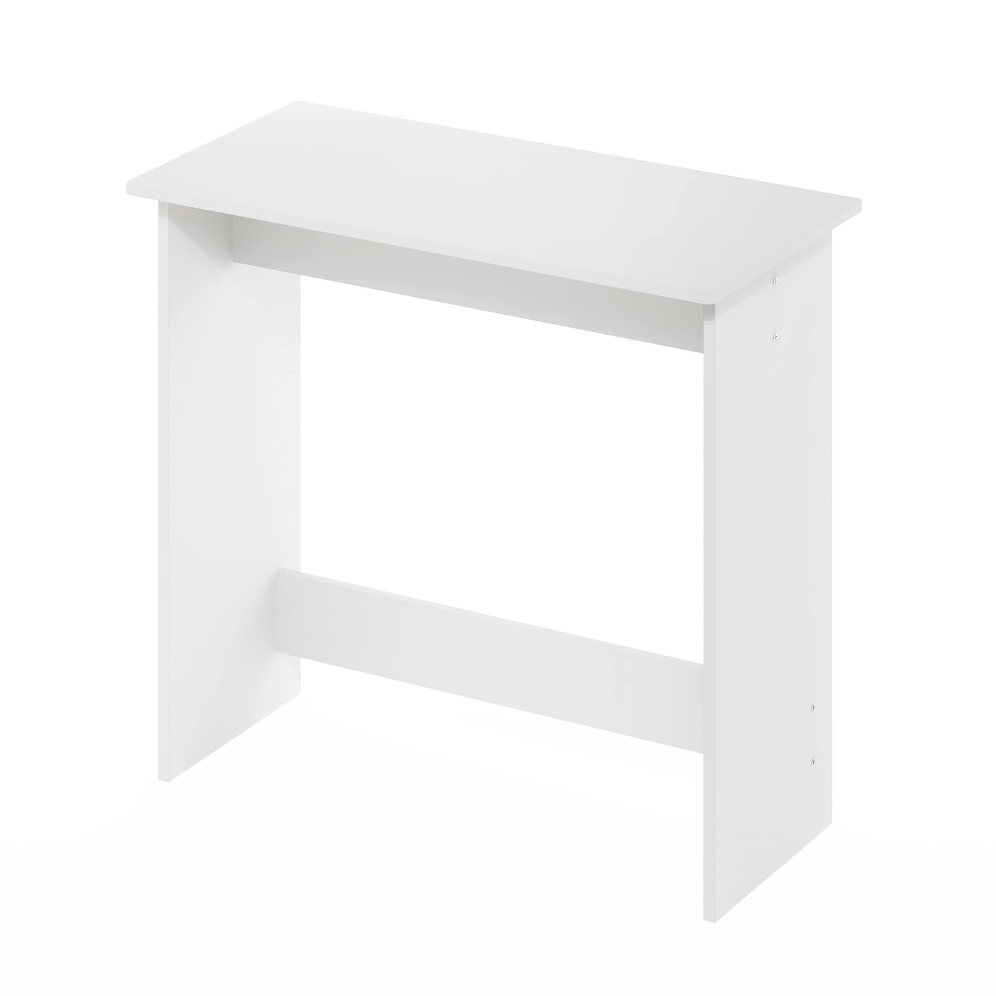 Furinno Simplistic Computer Desk, Study Desk, Writing Desk, White, 39.1 (D) x 79.5 (W) x 75.7 (H) cm