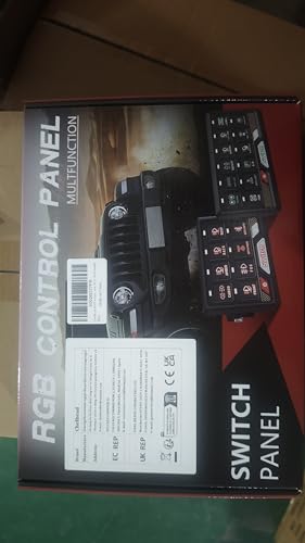 Chelhead RGB 6 Gang Switch Panel with APP Control, Universal Circuit Control Relay System, Multi-Function Bluetooth Remote Switch Panel, Compatible with Truck Boat SUV RV Trailer Marine ATV UTV