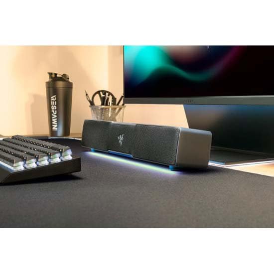 Razer Leviathan V2 X - PC Gaming Soundbar (Full-Range Drivers, Compact Desktop Form Factor, USB Type C Power and Audio Delivery, Bluetooth 5.0) Black