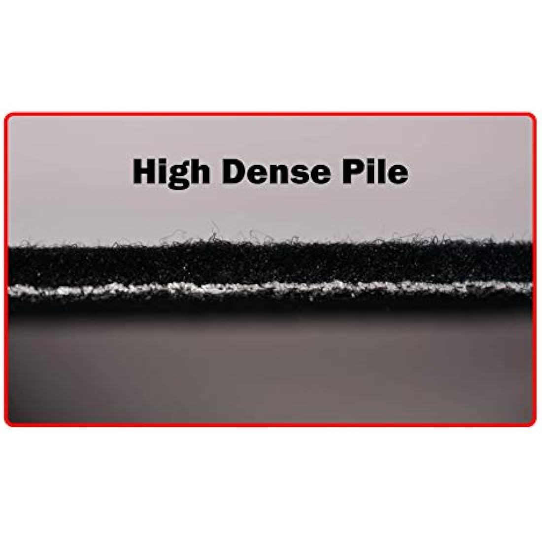 Lusso Floor Carpet Mats for Car | Tailored/Compatible to Fit Ford Kuga 2008 to 2012 | with unique logos Carpet | Front & Rear with Heel Pad | 4-Piece Set (Red edging)