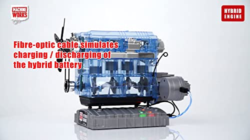 Machine Works Build Your Own Porsche 911 Boxer Engine Toy - Replica Model Building Kit - Features Sounds and Illumination, 280+ Pieces, 10+ Years