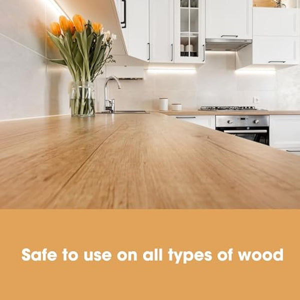 Furniture Clinic Wood Cleaner (250ml) | Restore & Clean Wooden Floors, Furniture, Blinds, Doors, Decking and Many other Wood Surfaces - Easily Remove Wax & Polish Build up, Grease and Grime