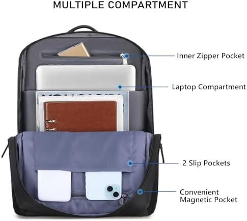 Dobaly Laptop Backpack Travel Backpack Laptop Rucksack, Water Resistant College School Backpack Business Work Bag for Men and Women