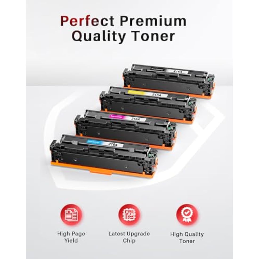 Halloya 216A Toner Cartridges Compatible with HP 216A for Color Laserjet Pro MFP M183fw M182n M182nw M155a M155nw W2410A W2411A W2412A W2413A Printer Toner (with chip,4-Pack)