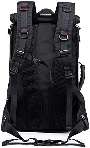 Kiepoar Hiking Backpack 40L Travel Backpack Waterproof for Outdoor Sports Travel 3 in 1 Backpack Shoulder Bag Crossbody and Handbag Large Sports Bag Anti-theft with Shoe Compartment
