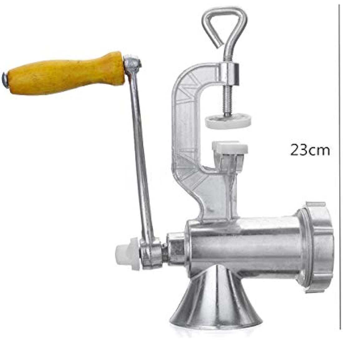 Hand Manual Meat Grinder with Tabletop Clamp,Aluminium Alloy Meat Mincer for Kitchen Making Pork Beef Fish Chicken Sausage Stuffing