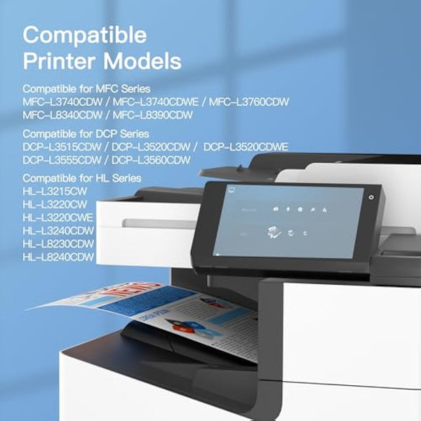 GPC Image TN248XL Black Toner Cartridges, Compatible with Brother TN248BK Toner, for Brother DCP-L3560CDW MFC-L3760CDW DCP-L3520CDWE DCP-L3520CDW MFC-L8390CDW MFC-L3740CDWE MFC-L3740CDW (2 Packs)