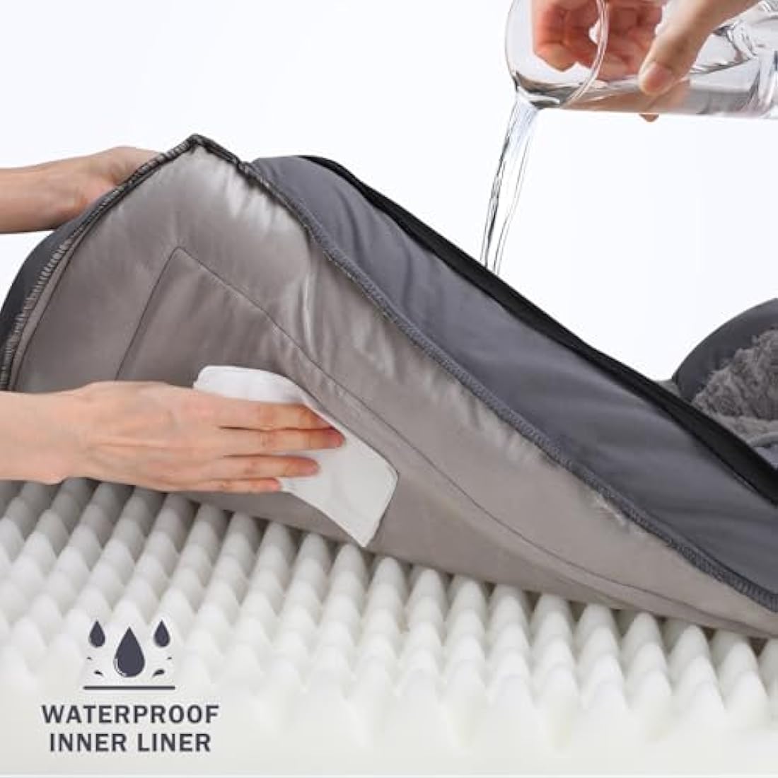 JOEJOY Large Dog Bed, Orthopedic Memory Foam Dog Beds, Washable Pet Bed, Fits up to 50lbs, Good for Doberman Pinscher, Sheltie, Border Collie, Australian Herding Dog