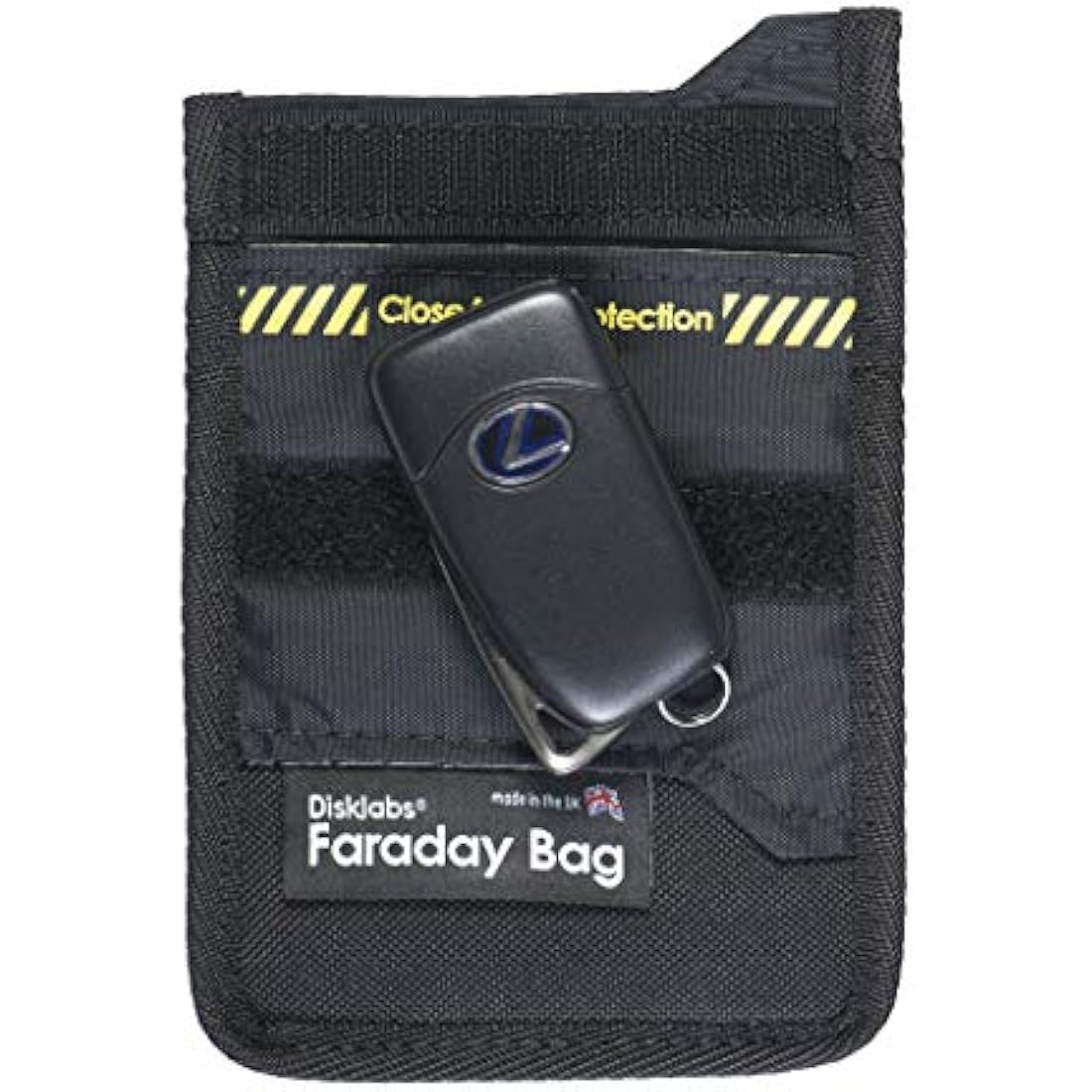 Disklabs Police Approved Key Shield KS1 Faraday Pouch Bag for Protection Against Keyless Car Crime Guard Key Fob