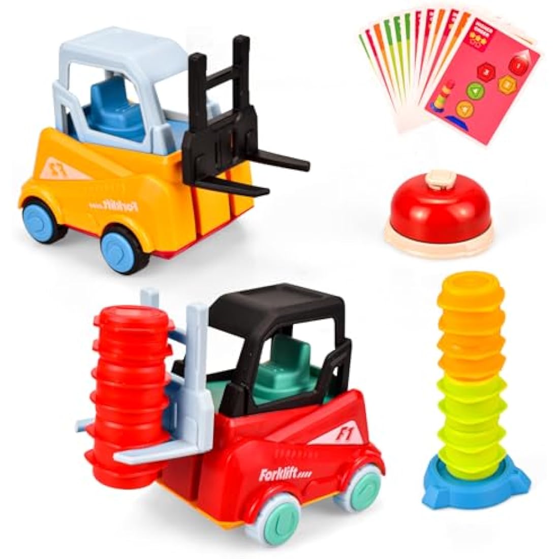 Hayoom Engineer Forklift Transport Game, Forklift Frenzy Car, Sensory Toys for 2+ Boys & Girls