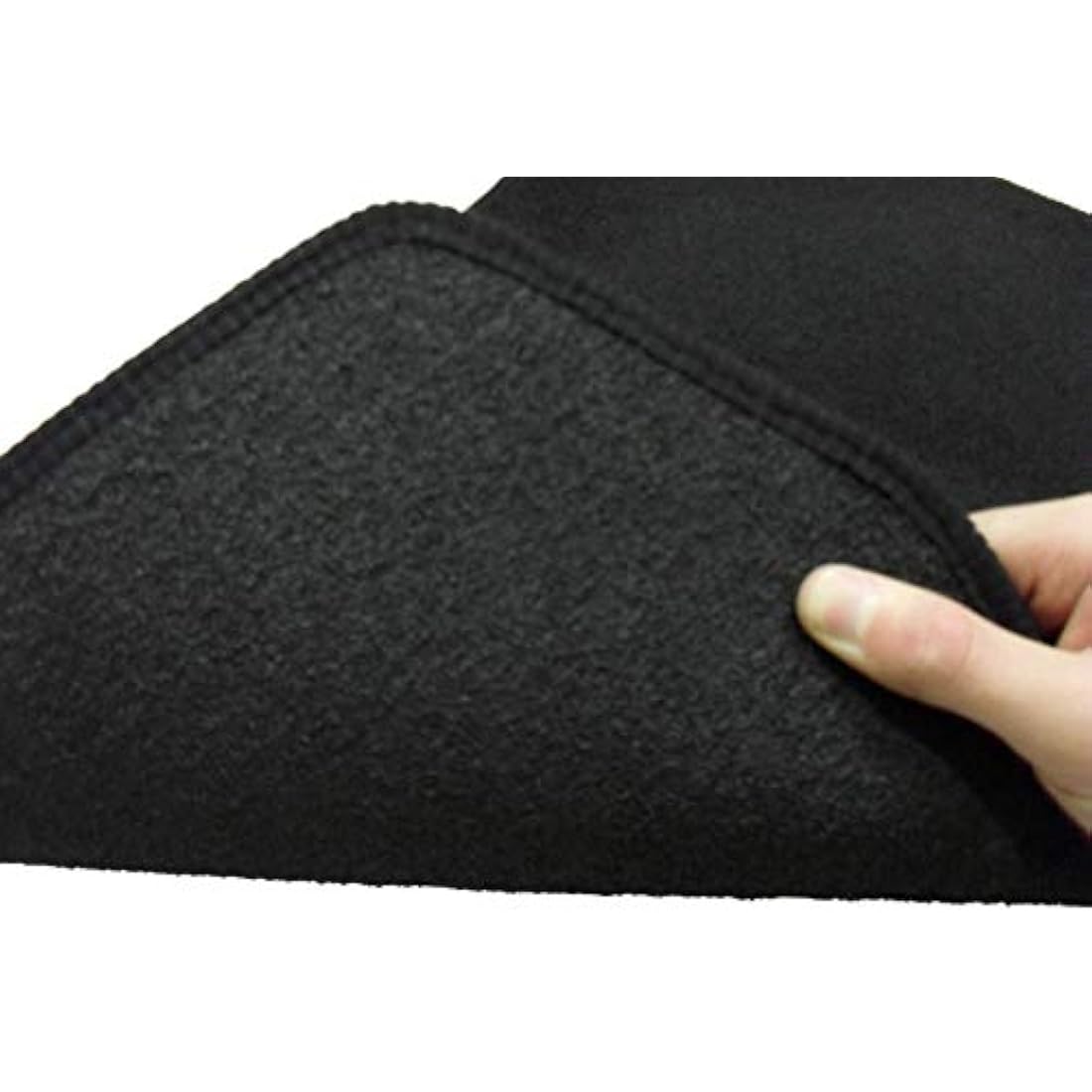 Fully Tailored Deluxe Car Mats to fit Vauxhall Insignia 2017-onwards - 4 Piece - Black Carpet - Black Trim - Heavy Duty Heel Pad - 20-4024