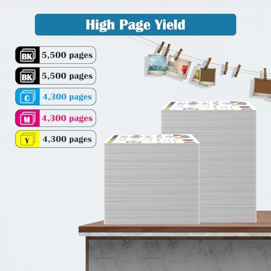 ASEKER Compatible for 6515 6510 Toner Cartridge for WorkCentre 6515DN 6515DNI 6515DNM 6515N Phaser 6510DN 6510DNI 6510DNM 6510N Printers (2BK/C/M/Y)