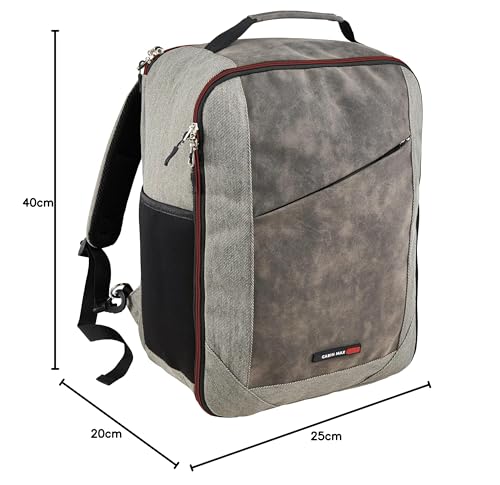 Cabin Max Manhattan 20L Underseat Backpack - 40x20x25 for Ryanair Cabin Bag with Padded Tech Pocket, Lockable Compartment & Versatile Straps - Stylish Travel Companion for Airlines