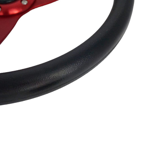 YEHICY Auto Racing Flat Steering Wheel with Purple Spokes 350mm 13.8”6 Bolts Grip Vinyl Leather Universal Simulation Game Steering Wheel For Logitech G29 G920 G923