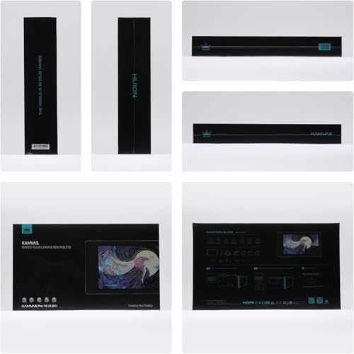 HUION Kamvas Pro 16(4K) UHD Graphic Tablet with Screen, 15.6-inch Monitor Full-Laminated Anti-Glare, Tilt Function 8192 Battery-Free Stylus PW517 for PC, Mac, Android