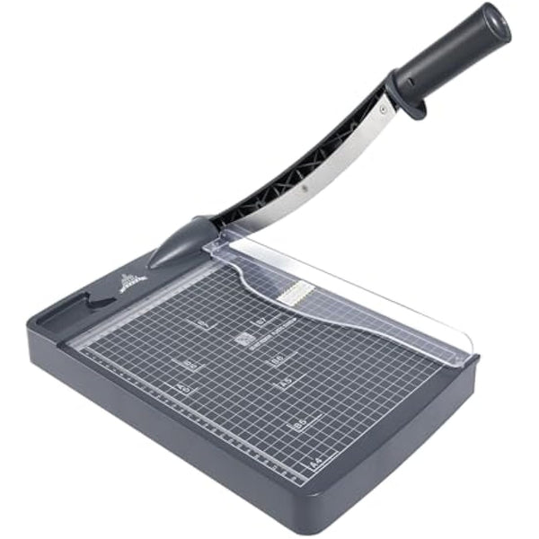 JIELISI Guillotine Paper Cutter Cutting Performance up to 12 Sheets,12 Inch Cut Length Heavy Duty Guillotine Paper Trimmer with Safety Guard and Blade Lock