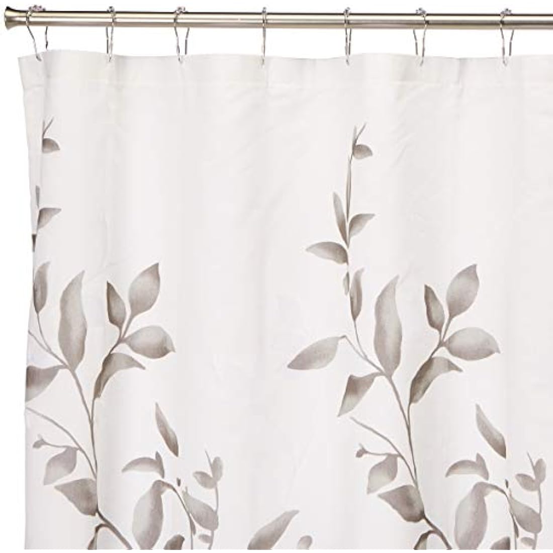 Madison Park Cecily Botanical Modern Shower Curtain, Contemporary Design Water Repellent Shower Curtains for Bathroom, 72 X 72, Grey