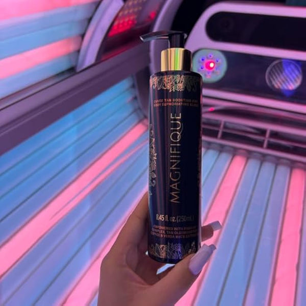 Onyx Magnifique Sunbed Cream | Luxury Body Tanning Accelerator & Bronzer | Achieve Smooth, Even Results | Hydrating Lotion for Indoor & Outdoor Tanning | Radiant, Golden Glow with Deep Tan Results