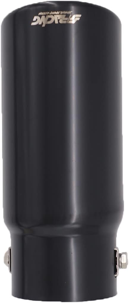 Simoni Racing TRX/01N Universal Stainless Steel Double Round Exhaust Terminal, Black