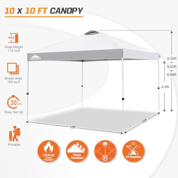EAGLE PEAK 3m x 3m Pop Up Canopy Tent