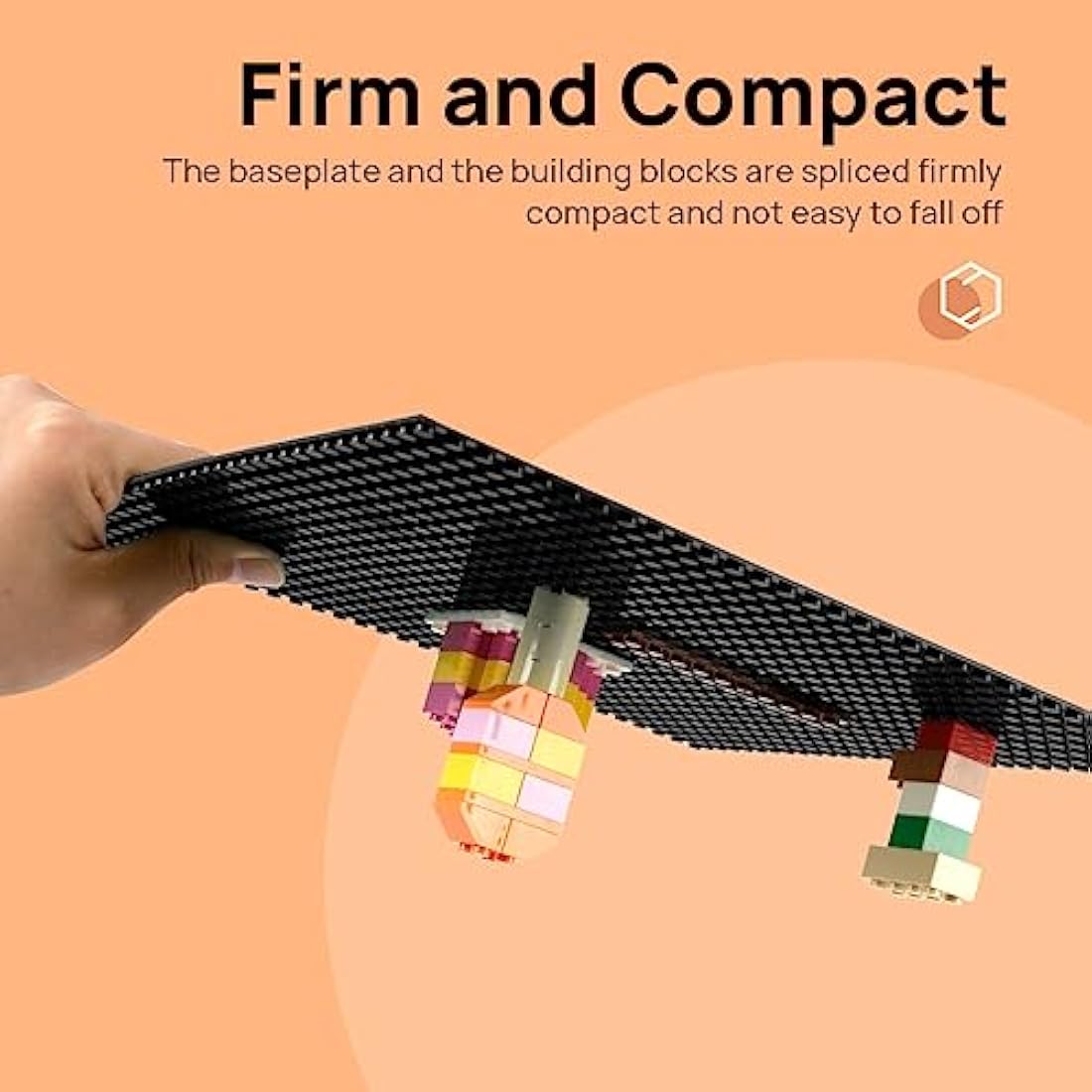 Etarnfly 4 Pack Classic Base Plates,25.5 x 25.5 cm Building Board Baseplates 100% Compatible with All Major Brands,Black