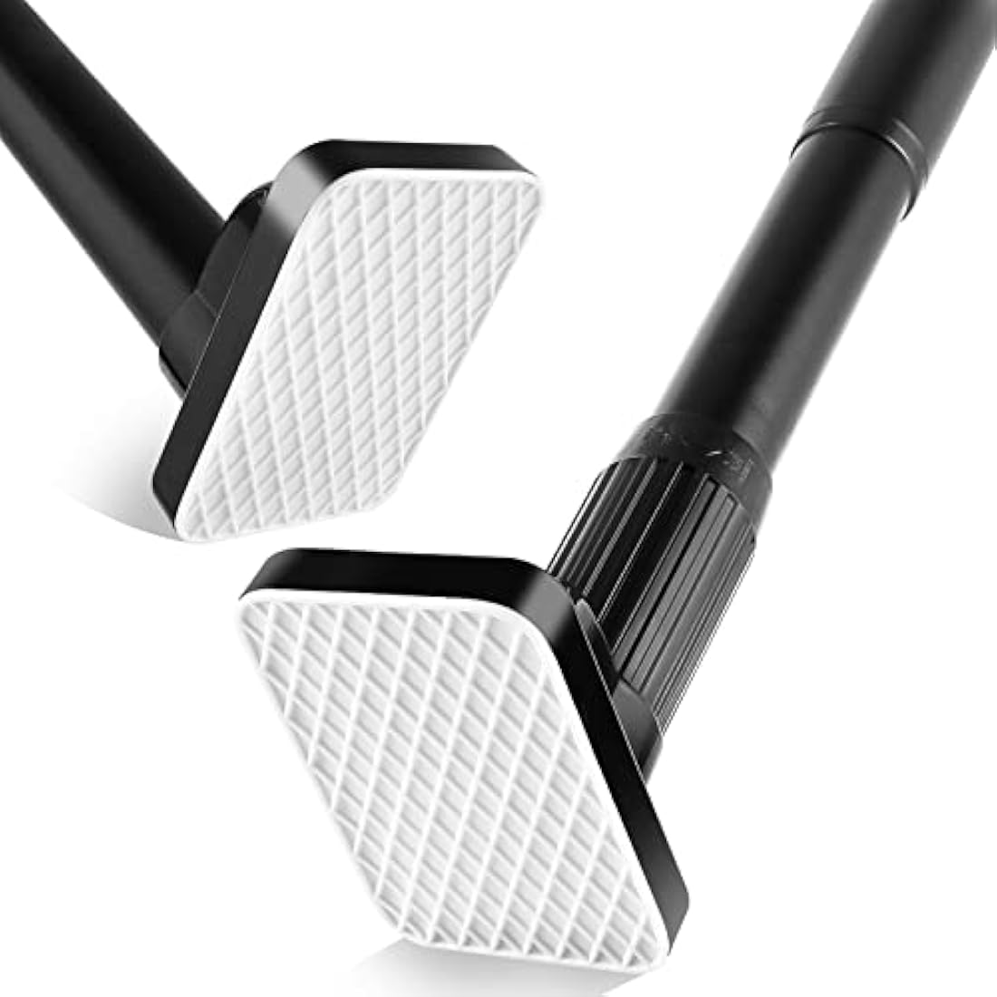 Heavy Duty Tension Pole - 33mm Steel Clothes Rail & Curtain Rod 110-250cm, No Drill Telescopic Pole, Supports 50kg,Multi-Purpose for Drying, Hanging, Bathroom, Kitchen, Wardrobe