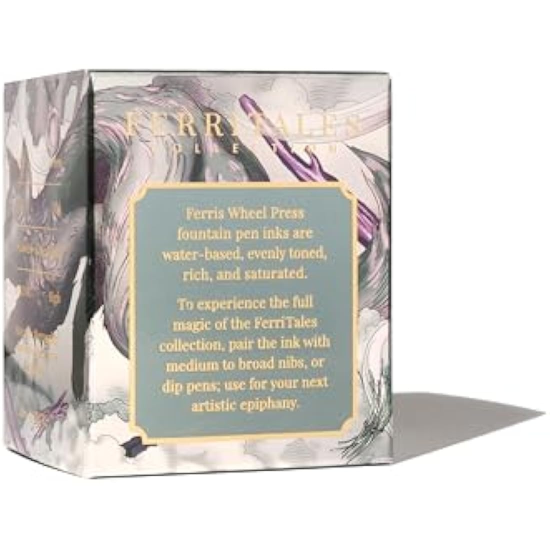 Ferris Wheel Press Fountain Pen Ink, FerriTales Collection, Deep Eucalyptus with Duochrome Green/Pink Shimmer, 85ml