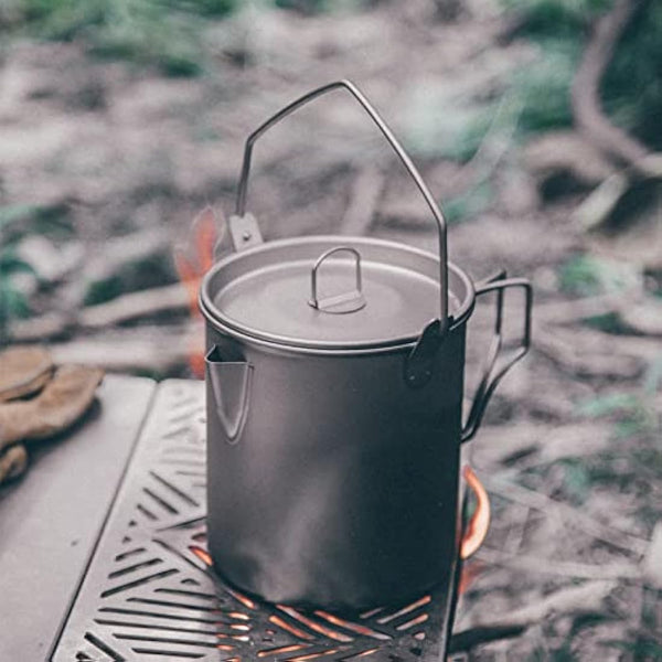 Fire-Maple Alti Camping Titanium Cup | Portable Titanium Mug with Measurement Marks | Ultralight Camping Picnic Water Coffee Cup with Foldable Handle