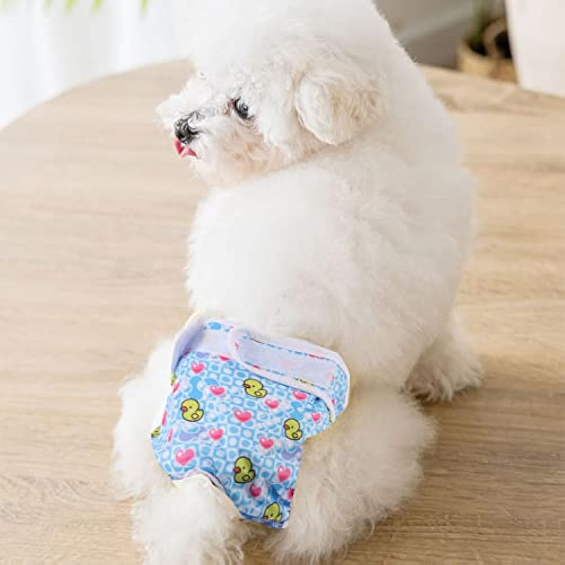 Medo 3 Packs Reusable Dog Nappies, Super Absorbent Washable Dog Diapers Puppy Sanitary Wraps Panties for Female Pet Incontinence and Long Travels 60-70 cm/23.5-27.6 inch (XL), pink+blue+yellow