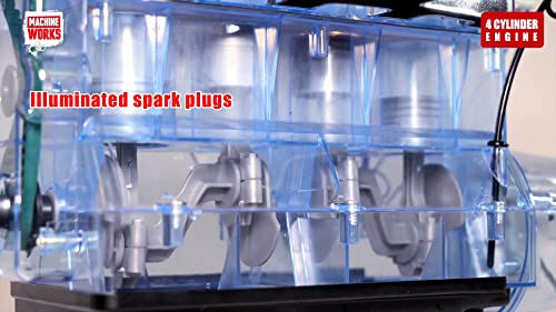 Machine Works Build Your Own Porsche 911 Boxer Engine Toy - Replica Model Building Kit - Features Sounds and Illumination, 280+ Pieces, 10+ Years