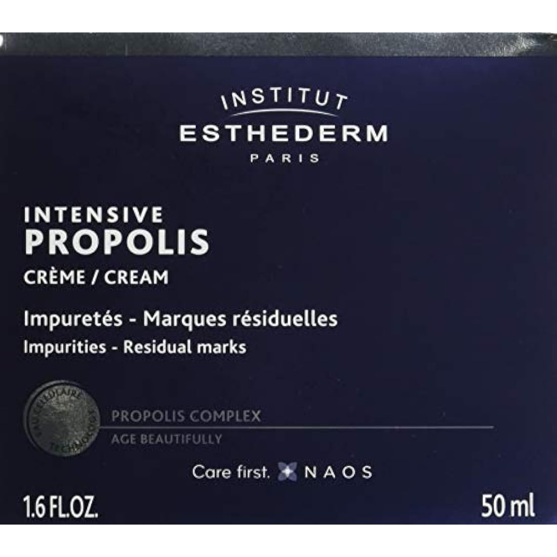 Institut Esthederm - Intensive Propolis Cream - Skin Blemishes and Related Redness - Purifying and Decongesting Face Cream - Oily or Acne-prone Skin, Spots, Imperfections - 50 ml Jar